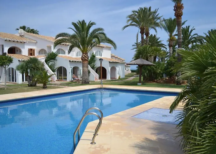 アパート En Primera Linea De Playa En Con Wi-fi, Jardin Y Piscina - Es-373-34 デニア