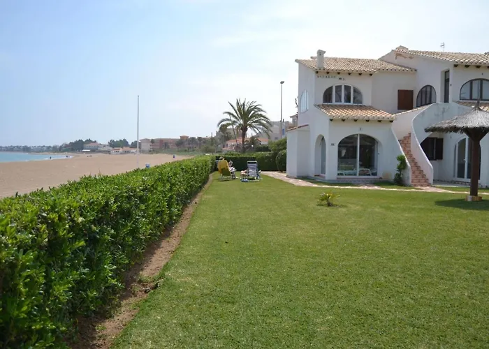 En Primera Linea De Playa En Con Wi-fi, Jardin Y Piscina - Es-373-34 アパート